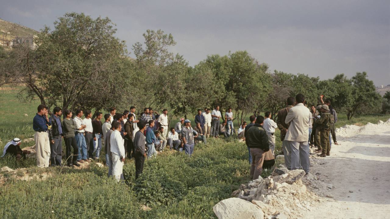Foto-Ausstellung zum Checkpoint Qalandiya