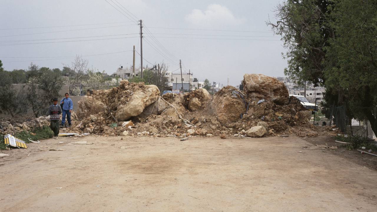 Foto-Ausstellung zum Checkpoint Qalandiya