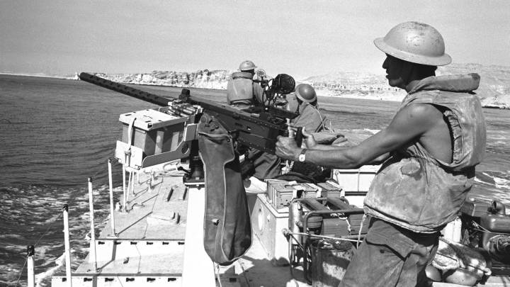 An Israeli gun boat passes through the Straits of Tiran near Sharm El Sheikh An Israeli gun boat passes through the Straits of Tiran near Sharm El Sheikh