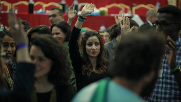 Participants at the 2016 Civic Education Conference (CEC) in Hammamet in Tunisia