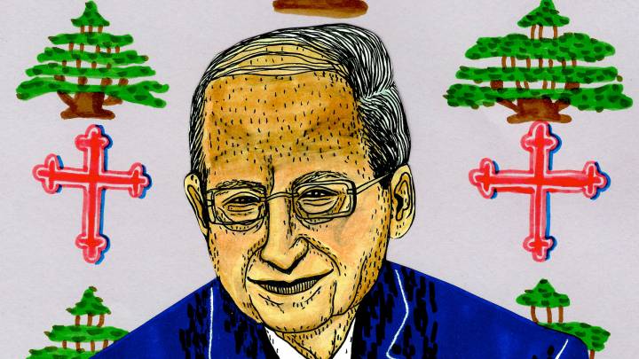 Aoun cartoon