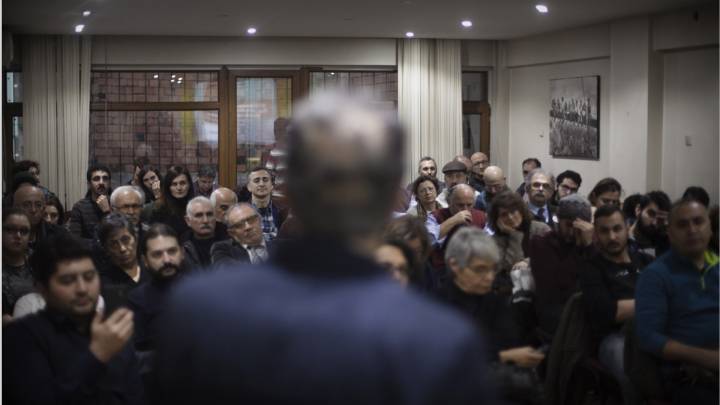 A public lecture at the Kocaeli Academy for Solidarity, founded by a group of Turkish academics who were fired from their official positions