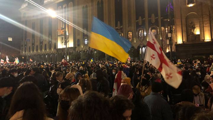 Interview zu Protesten in Georgien Interview zu Protesten in Georgien