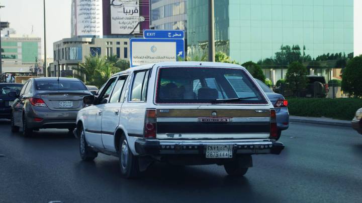 Traffic in Riyadh, the capital of Saudi Arabia. From next year, women will be allowed to drive. 