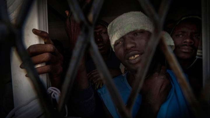 A migrant camp in Misrata.