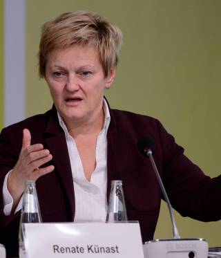 Renate Künast bei einer Buchvorstellung in Berlin. 