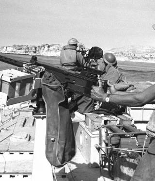 An Israeli gun boat passes through the Straits of Tiran near Sharm El Sheikh An Israeli gun boat passes through the Straits of Tiran near Sharm El Sheikh