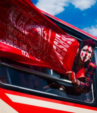 Football fans in Iran