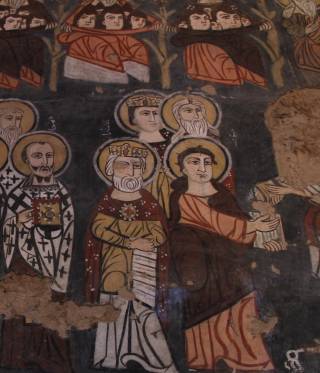 Frescoes in the Syrian monastery Deir Mar Musa