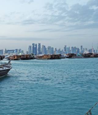 A view of the skyline in Doha, Qatar's capital.
