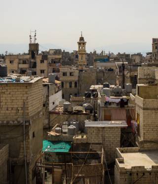 The Palestinian ghetto of Shatila in Beirut, Lebanon.