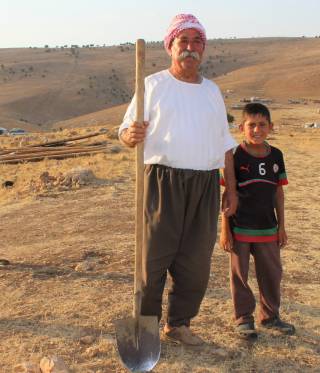 Mount Sinjar A displaced Yazidi farmer who chose Mount Sinjar over a camp in the autonomous Kurdish region after ISIS stormed his village.