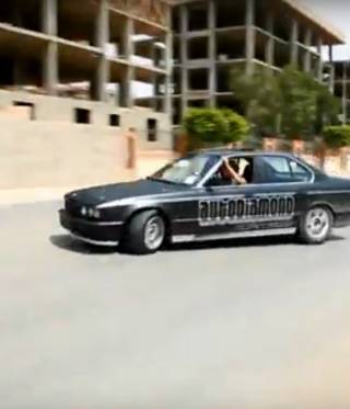 A drift race in Benghazi. 