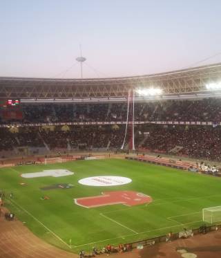Stade Radès in Tunis at the Tunisia-Libya world cup qualification match. 
