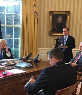 Trumps engste Berater im Oval Office Trumps engste Berater im Oval Office