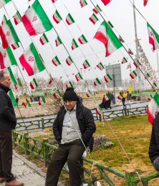 Parade in Teheran zum Jahrestag der Revolution in Iran